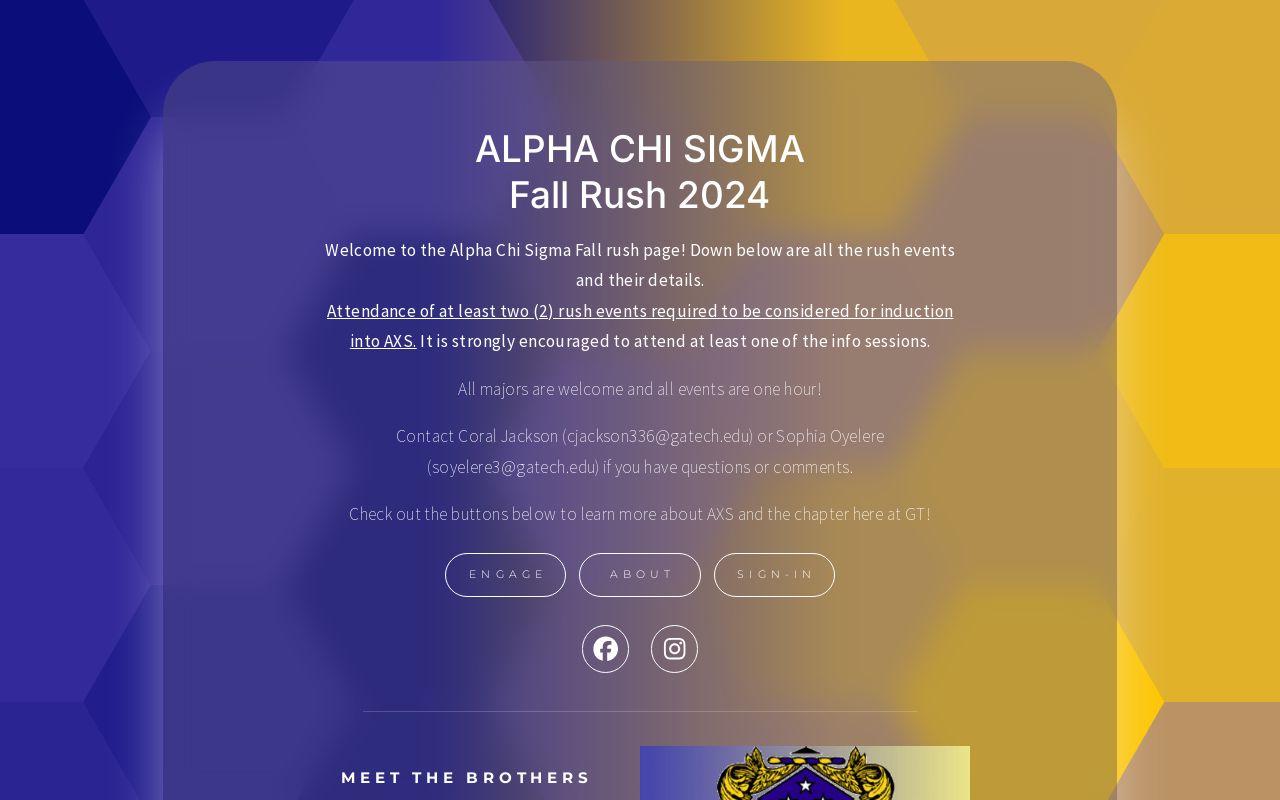 Alpha Chi Sigma Spring 2024 Rush   Card 